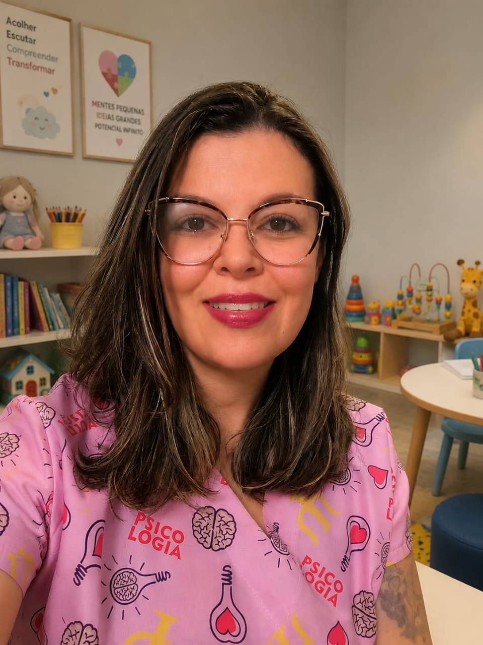 Natália Neves no consultório infantil